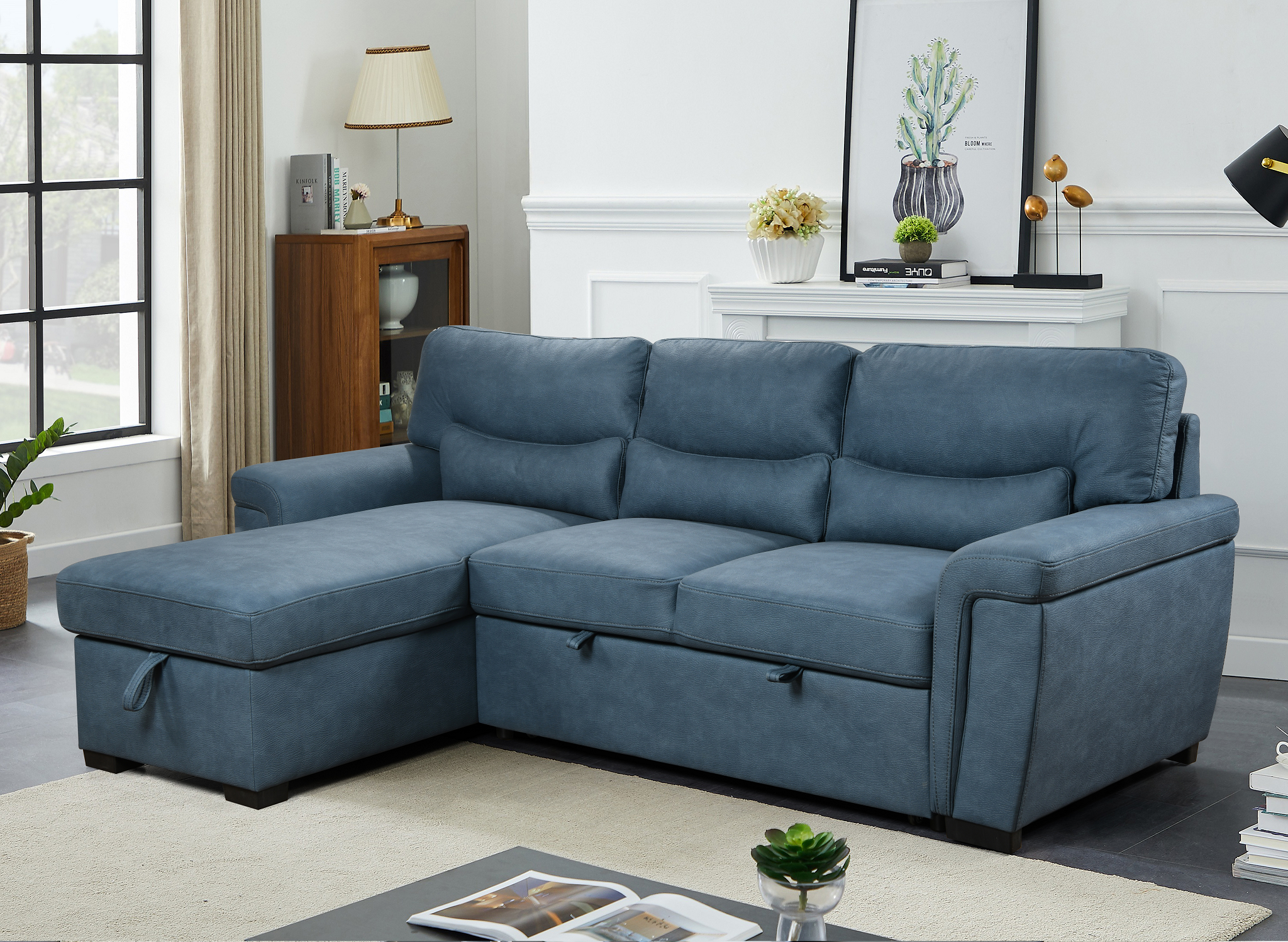 Piccolo Reversible Hide-A-Bed Sectional ** NEW ARIVAL ** - Richicollection Furniture Warehouse
