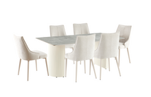 Load image into Gallery viewer, ALLISON WHITE DINING TABLE AND CHAIRS MLM-184154/184153 - Richicollection Furniture Warehouse