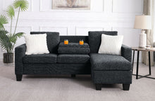 Load image into Gallery viewer, Kathleen Reversible Fabric Sectional with Drop-Down Table