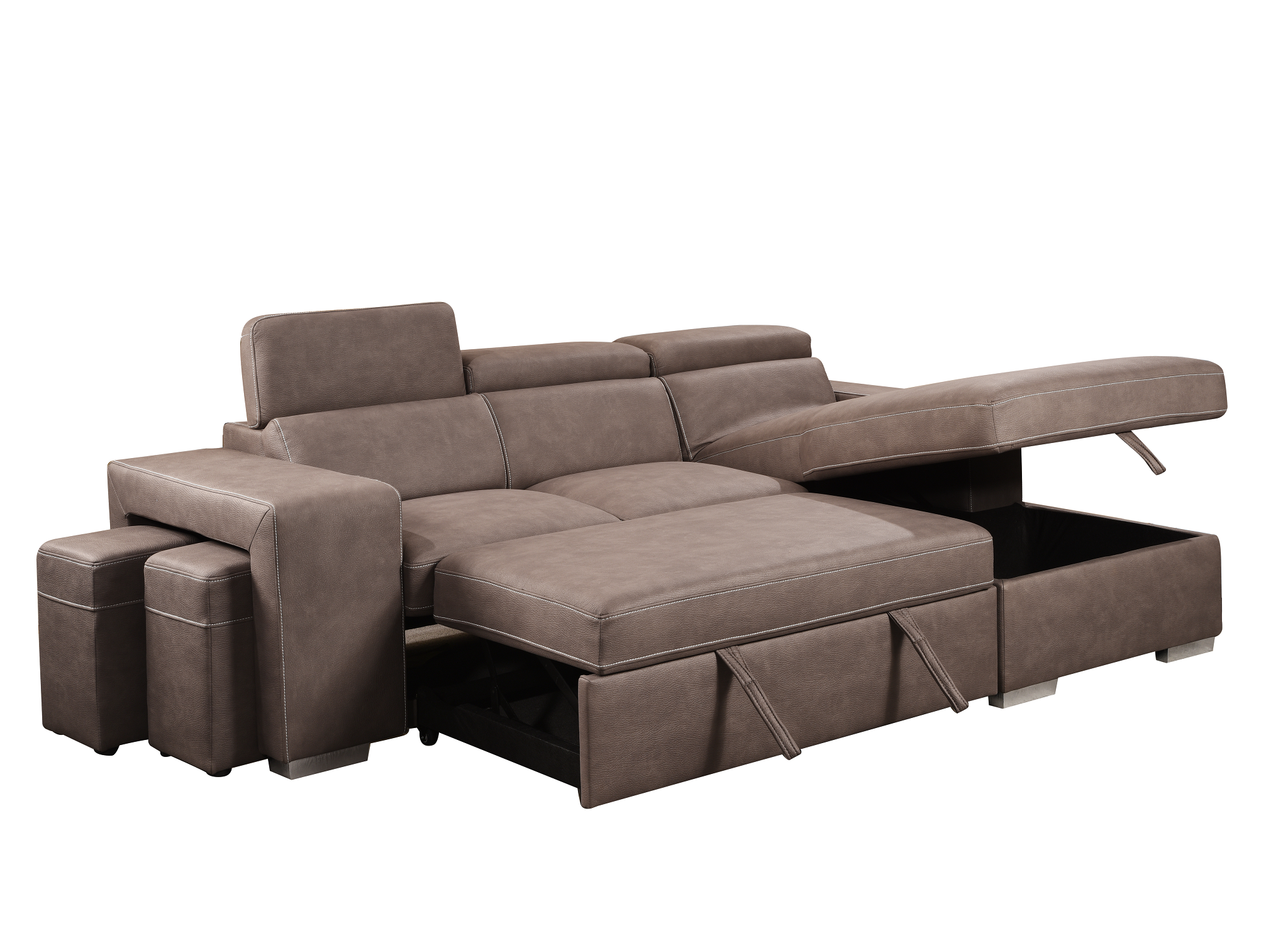 Positano Pull-Out Sectional Sofa - Richicollection Furniture Warehouse