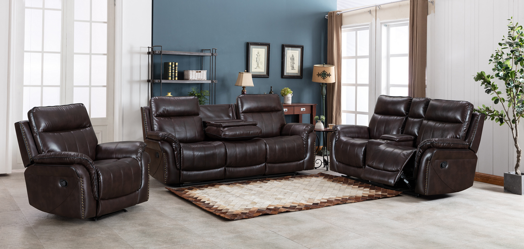Samantha Luxury Leather Look Recliner Set ** Coming Soon 75320 - Richicollection Furniture Warehouse
