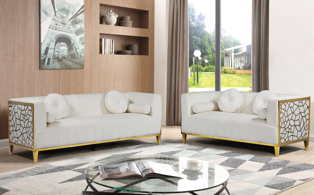 ANNABELLE FABRIC SOFA SET ST2210 - Richicollection Furniture Warehouse