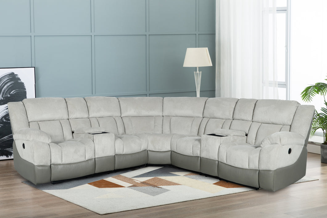 Athena Power Reclining Sectional - Richicollection Furniture Warehouse