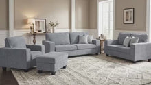 Load and play video in Gallery viewer, Reid 4 Piece Gray Fabric Living Room Set 902604
