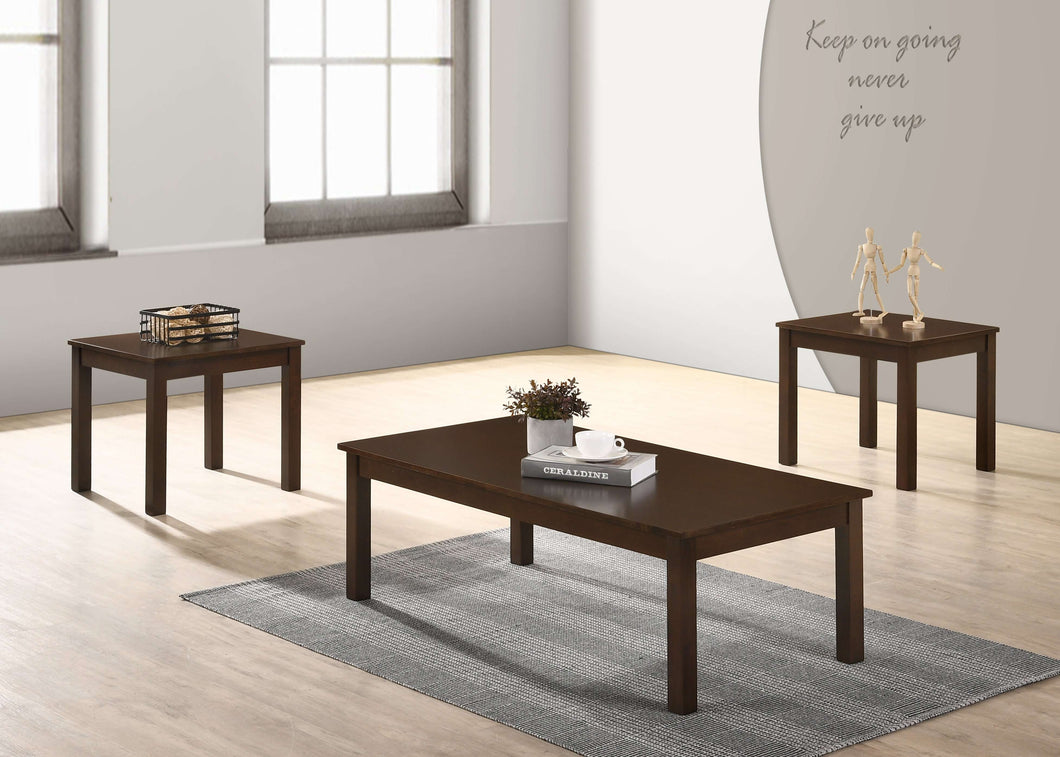 Sarah Coffee Table Set (BROWN) - Richicollection Furniture Warehouse