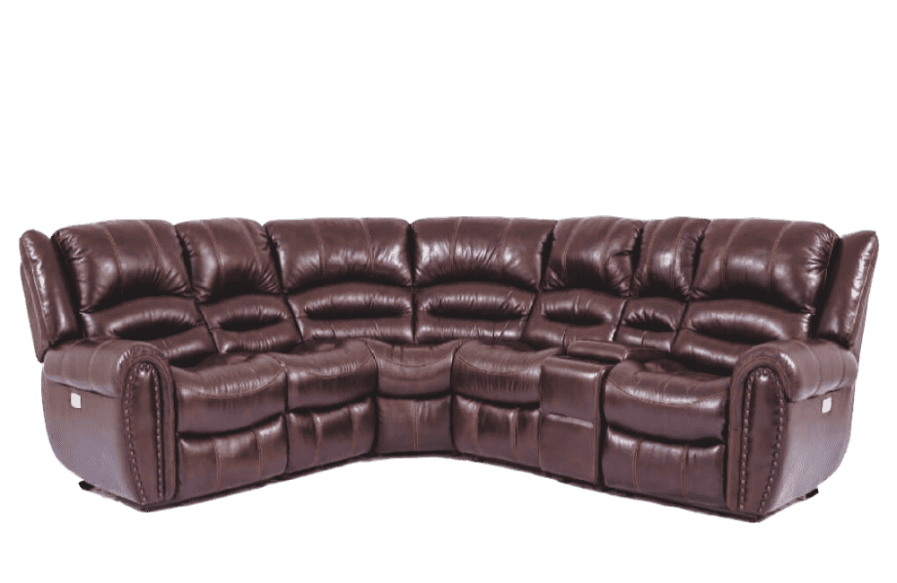 Beretta Genuine Leather Power Sectional - Richicollection Furniture Warehouse