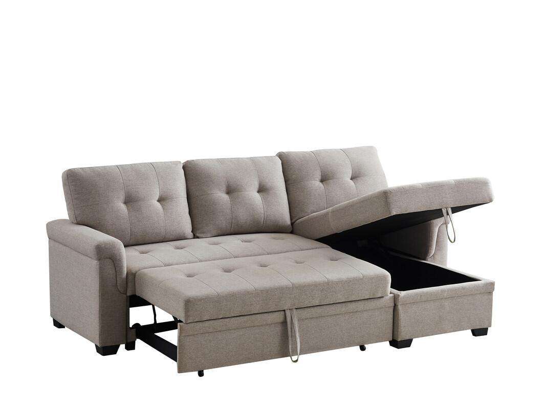 Monia Pull-Out Bed Sectional - Richicollection Furniture Warehouse