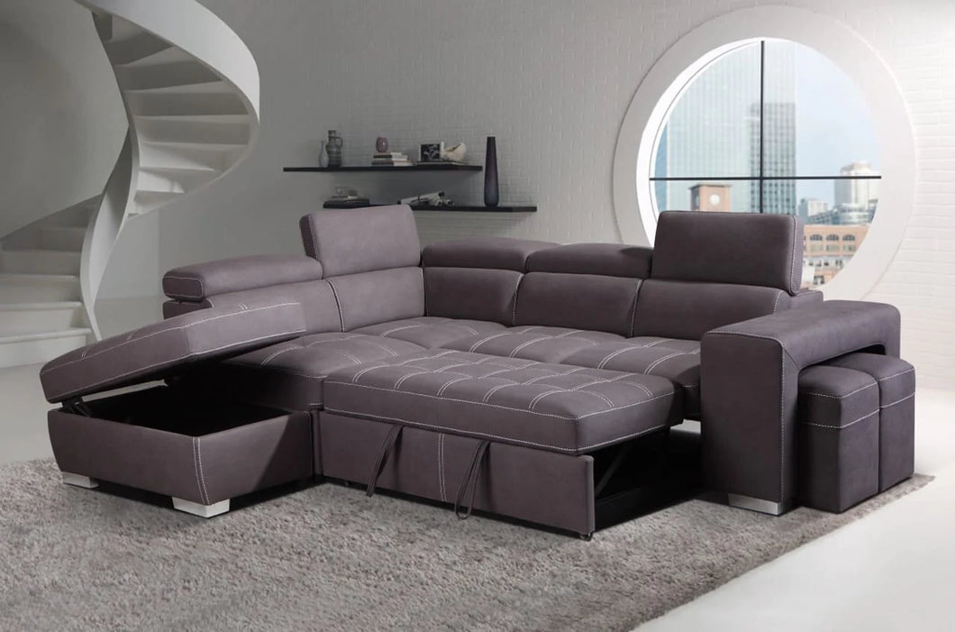 Positano Pull-Out Sectional Sofa - Richicollection Furniture Warehouse